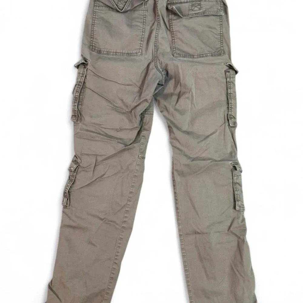 Hollister women's brown slim straight cargo pants Size XS